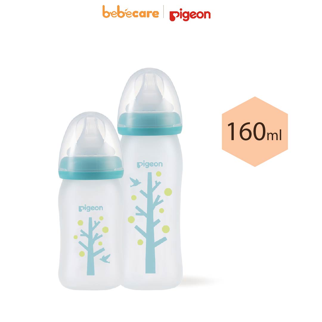 Pigeon (1080)-Bình Sữa Thủy Tinh Cổ Rộng Pigeon 160ml